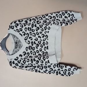 Lone Tree Gray Cropped Sweater Size L